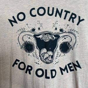 Canvas Short Sleeve Pink Graphic T-Shirt No Country For Old Men Size XL